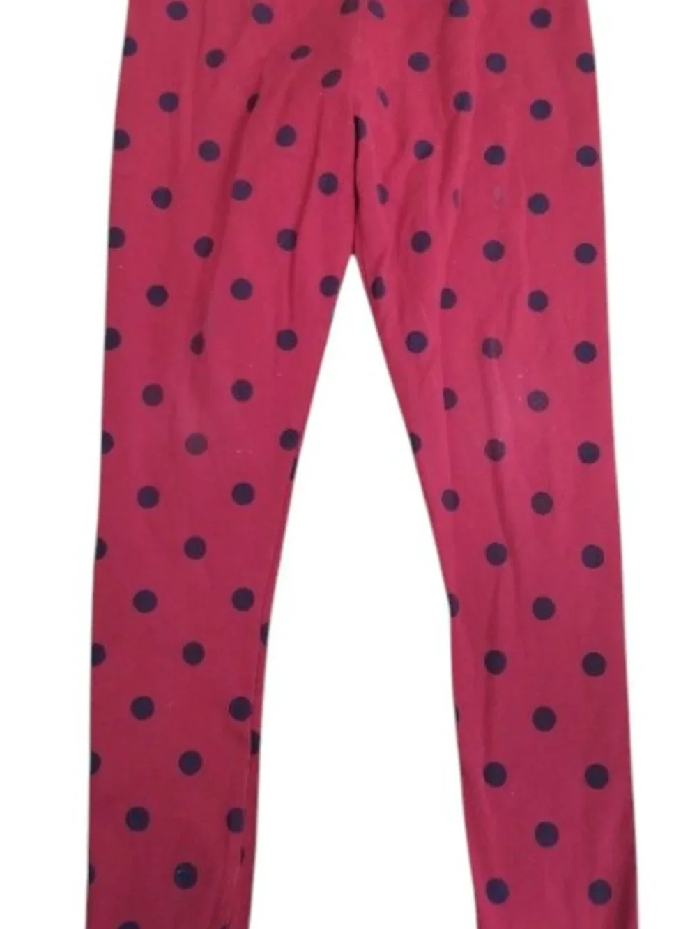 CARTER'S Cranberry Red Polka Dot Leggings Girls Size 12